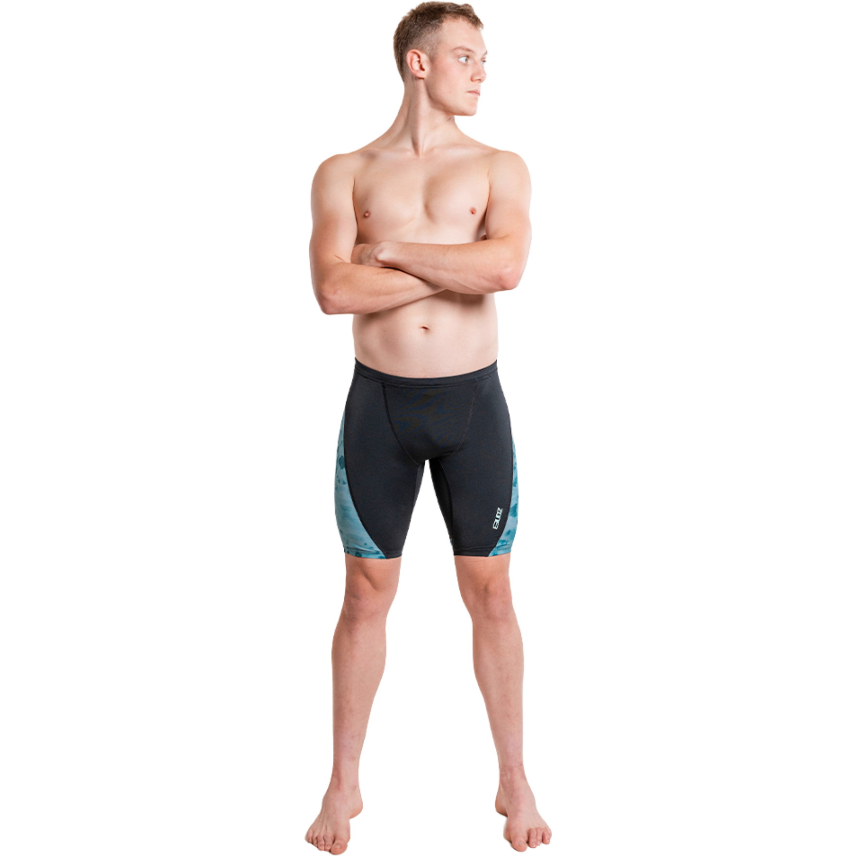 2026 ZONE3 Mens Jammers SW26MJAM127 - Teal Tie Dye